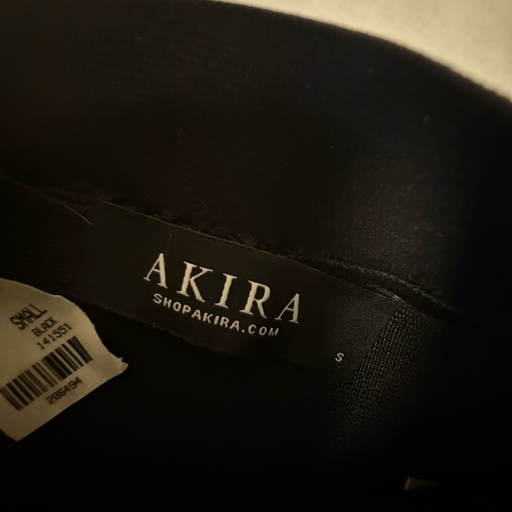 ◼️NWT;AKIRA Black and White Mesh Flare Pants◼️ - Picture 9 of 10